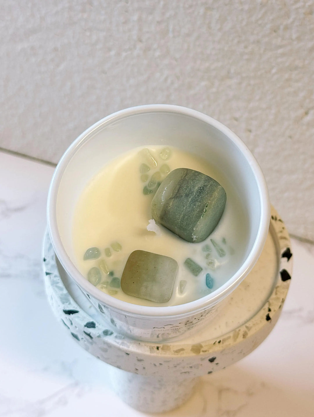 Energy Crystals •Handmade Scented Candle • Positive Energy