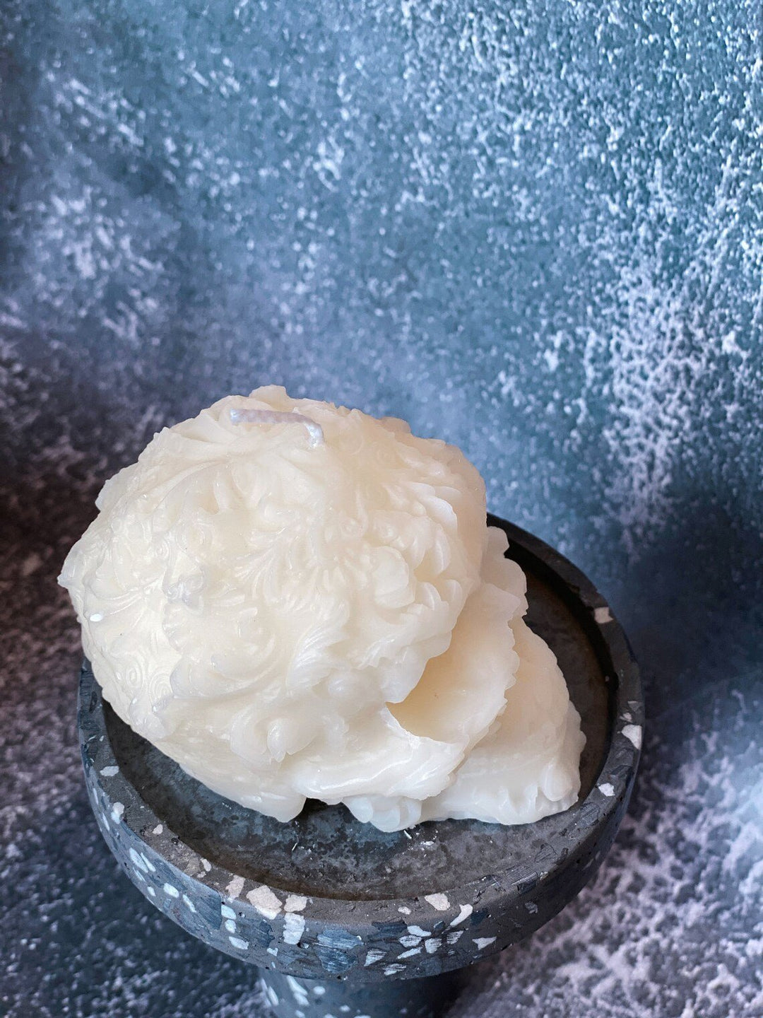 Floral Skull Handmade Soy Wax Candle - Crazy About Candles